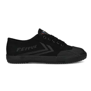 Feiyue Performance Fashion Shoes | All Black Lightweight Canvas Casual Shoes | Black Closed Toe with Gum Sole for traction | Unisex Sizing | Fe Lo 1920    Great for training and everyday wear