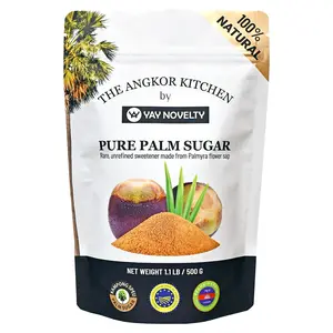 Rare Unrefined Natural Sweetener, Low Glycemic Index, Gluten-Free, Rich in Vitamins and Minerals, Sustainably Sourced from Cambodia - Pure Palmyra Palm Sugar, Palm Jaggery