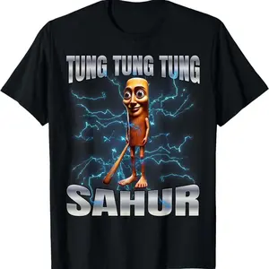 100% Cotton Unisex Sahur Graphic T-Shirt - Streetwear Comfy Casual Tee