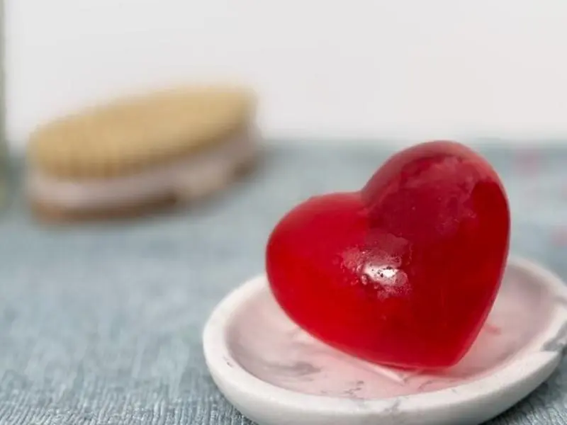 Red Heart Handmade Artisan Goat Milk Soap – Romantic Heart-Shaped Moisturizing Bar