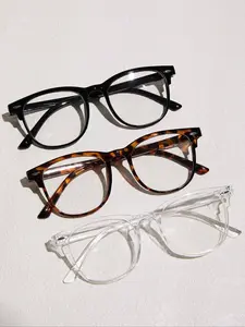 Vintage Tortoise Pattern Eyeglasses, Lightweight Fashion Eyeglasses for Women & Men, Fashion Eyeglasses for Work, Daily Clothing Decor, for Student Daily Use