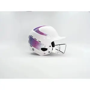 Vision Classic Batting Helmet - White/Blue/Purple S/M