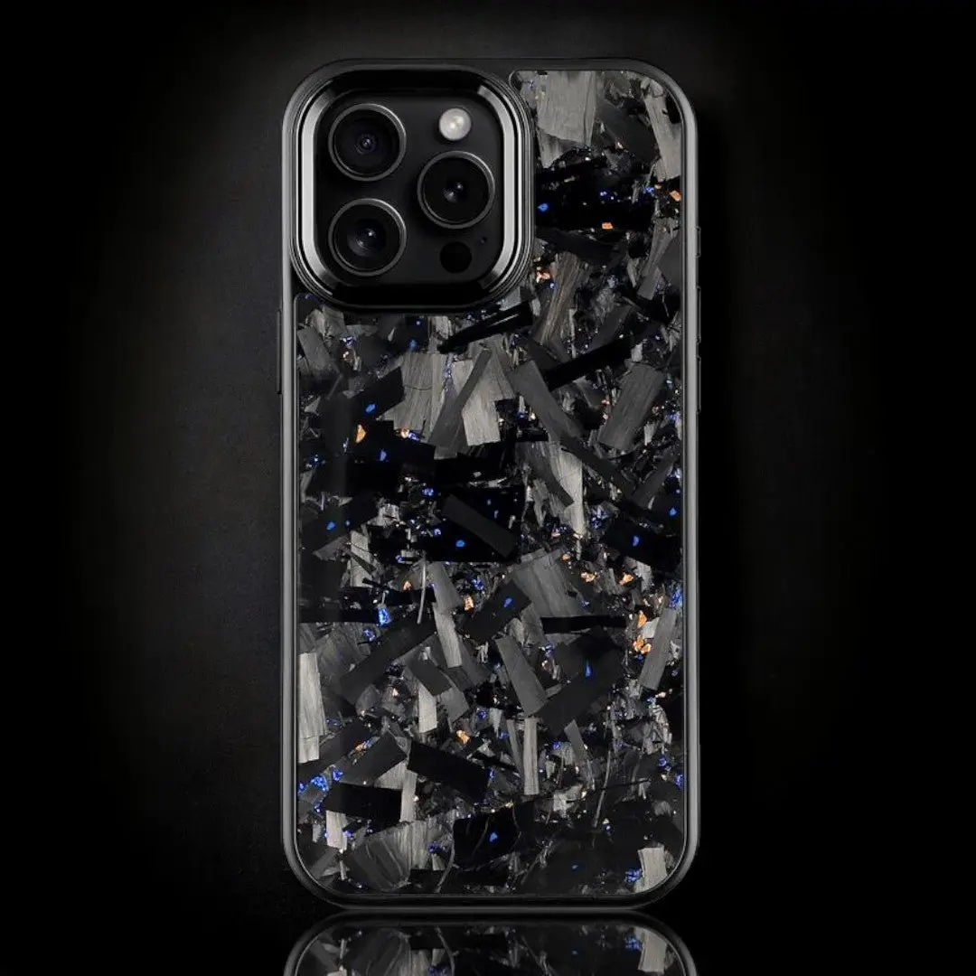 BOLD FORGED Carbon Fiber x Accent | Blue x Gold | iPhone