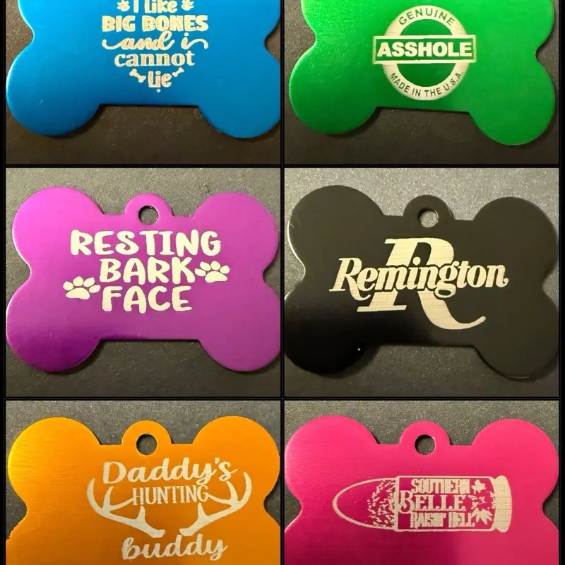 Custom Laser Engraved Dog ID Tags
