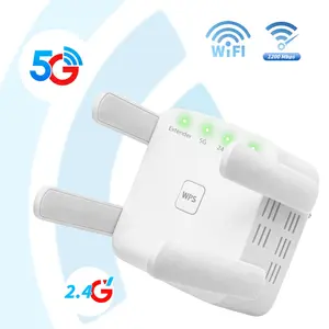 Dual-Band WiFi Range Extender, Wireless WiFi Repeater, Electronic Product, 1200Mbps WiFi Booster, Repeater/AP Dual Modes, Internet Signal Enhancer, WiFi Extenders
