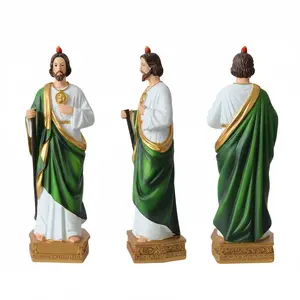 8.5-Inch Saint Jude Statue - Elegant Resin Statue, Perfect Religious Gift For Home Decoration Christmas Decorations Home Christmas Gifts Christmas Decor