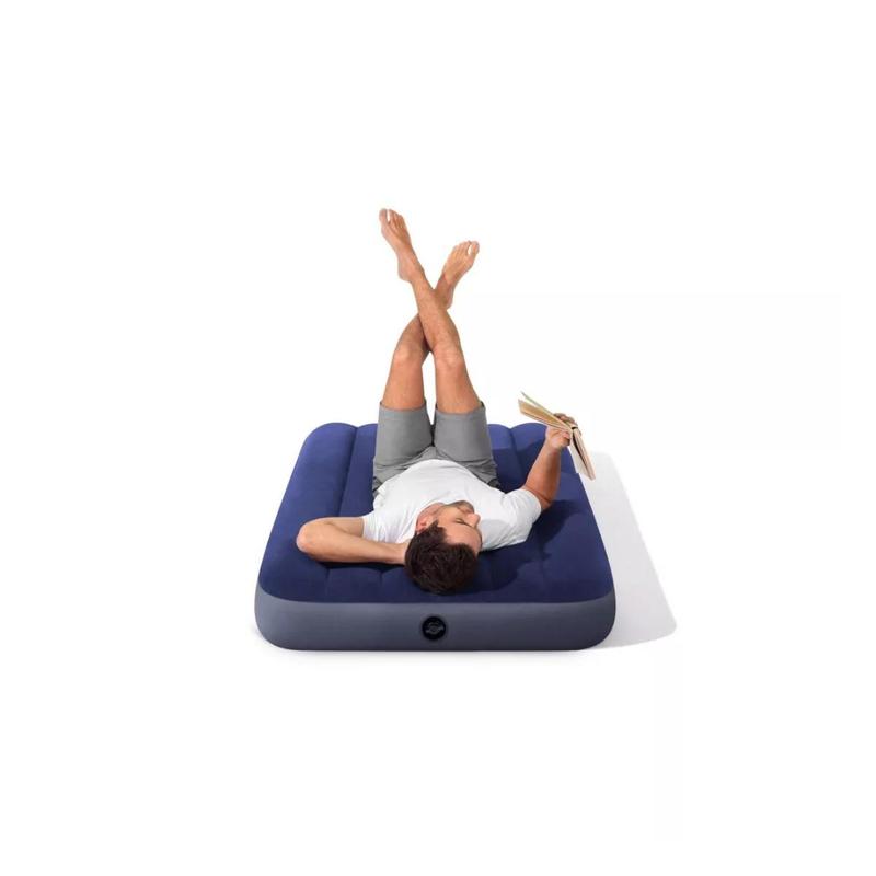 10" Twin Size Air Mattress with Velvety Soft Sleep Surface & 2-in-1 Valve for Easy Inflation Portable Lightweight Design