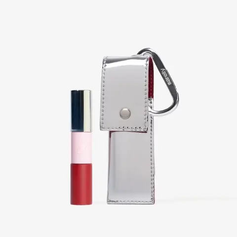Telenovela Lips, Long-lasting Lipstick Duo, Bold Red Matte & Hydrating Shiny Glossy LipGloss Combo with Vegan Leather Case, By Anna Sarelly
