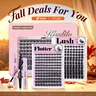 Flutter | Kisslily Volume Lashes DIY Lash Clusters for Bold Dramatic Look | Lyra style Lashes with Ultra-Dense,Invisible band,Waterproof，Long-Lasting for a Flawless,Volumious Look | Trendy&Must-Have Downy Lash Clusters Makeup #tiktokshopstockup