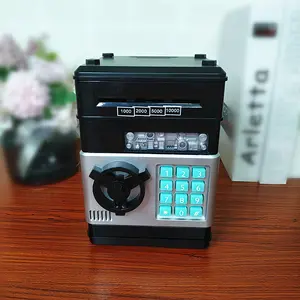 Cash Coin Safe Box, Electronic Bank Atm Password Storage, Gift for Boys Girls, Automatic Withdrawal to Cash Vault, Security Deposit Box