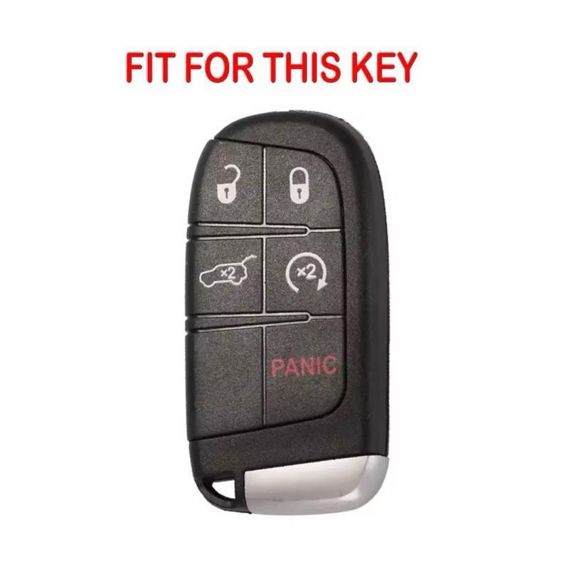 Dodge Car Key Cover Case Protector For Scat pack 392 Charger Challenger (QTY 1) Red Truck Accessories Vehicle