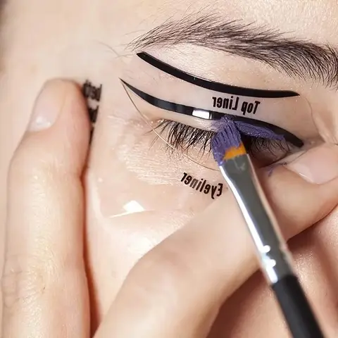 10pcs Reusable Eyeliner Stencil Set, Reusable Eyeliner Template, Professional Makeup Tool for Women, Reusable Eye Stencils