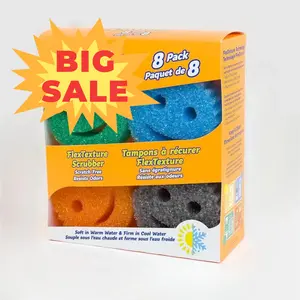 (8-Pack)Daddy Color Sponges Scratch-Free Multipurpose Dish Sponges for Kitchen Bob Magicsponge Cleaning Absorbent