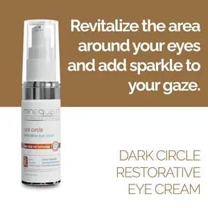 Dark Circle Restorative Eye Cream with Regenistem Red Rice, Niacinamide & Haloxyl – Anti-Aging Eye Treatment for Wrinkles, Puffiness & Dark Circles – Hydrating & Brightening Formula – 0.67 oz