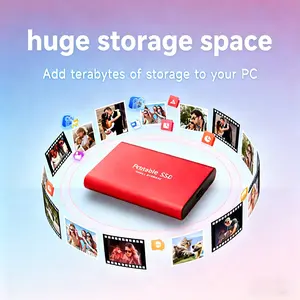 Original 4TB Large Capacity External Hard Drive 1TB/2TB/4TB Solid State Disk USB3.2 Type-C for PHONE  Laptop PC