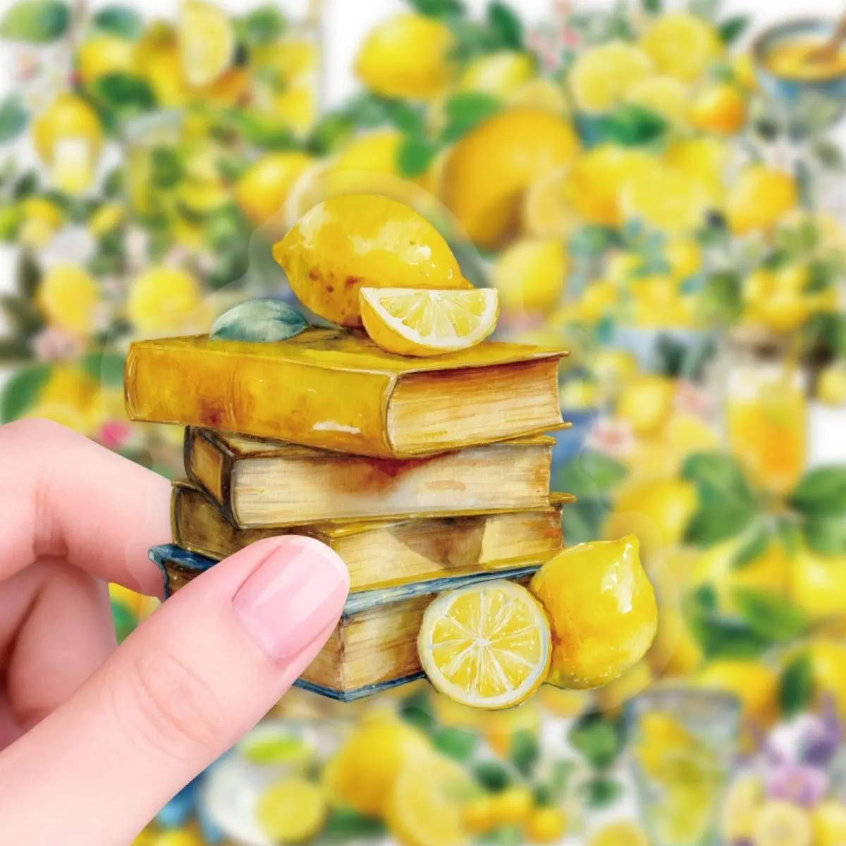 56pcs Lemon Theme Stickers- PET Transparent Stickers, Aesthetic Decoration, for Tablets, Computers, Laptops, Phone Cases, Guitars, Desktops, Water Bottles, Suitcases, Skis, Decorative Art Stickers
