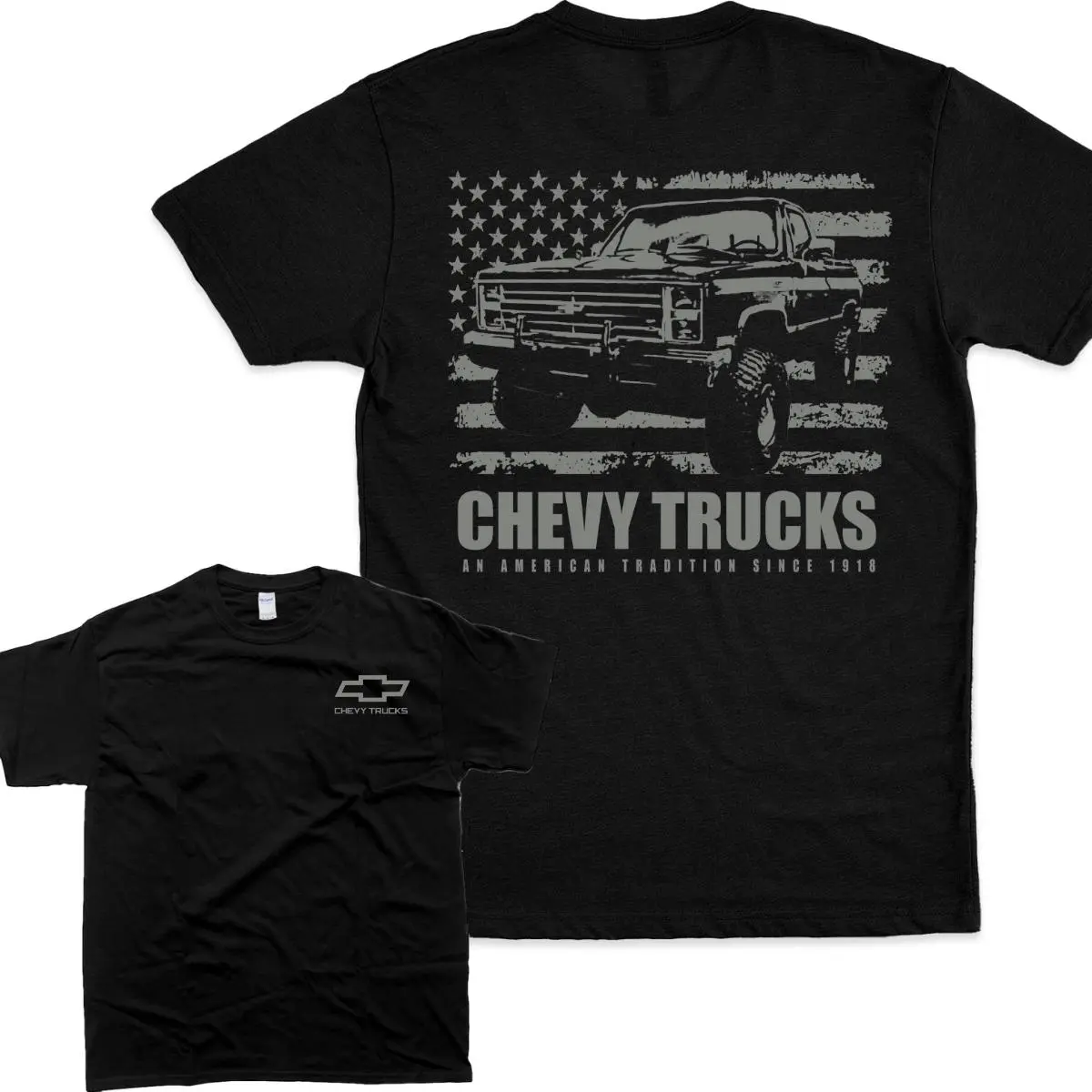 Chevy Trucks T-shirt - Classic American Truck Design for Country Fans, Gift For Men Top Casual