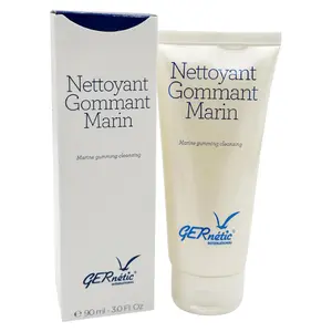 Gernetic Nettoyant Gommant Marin Marine Deep Pore Exfoliating Cleanser with Jojoba Microbeads, Gentle Remineralizing Gel for All Skin Types - 90ml