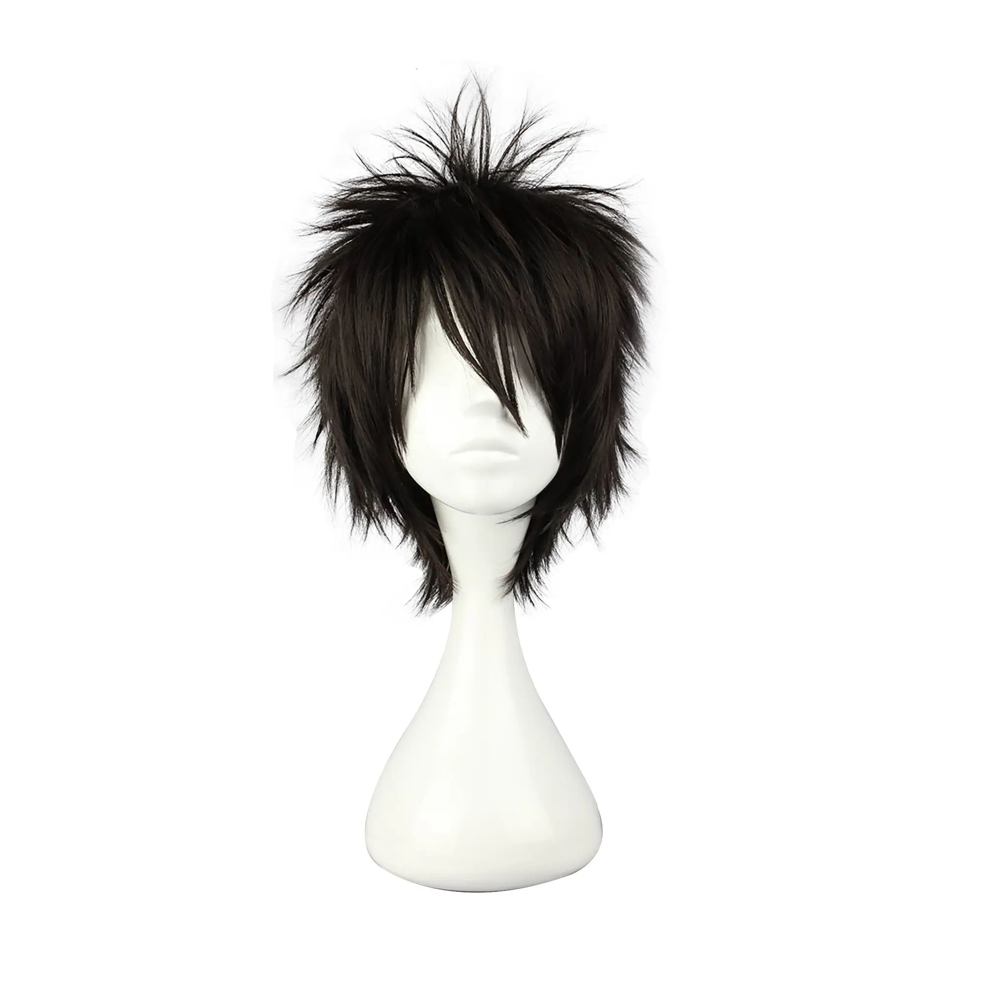 Unique Bargains Wigs for Women, 12" Wigs with Wig Cap Straight Hair Black