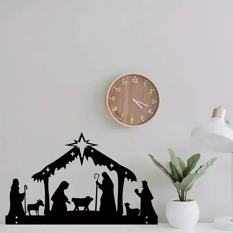Nativity Scene Wall Art, Outdoor Garden Decoration, Garden Statues & Sculptures, Home Decor Supplies