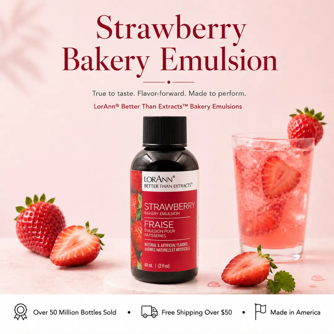LorAnn Better Than Extracts Strawberry Bakery Emulsion