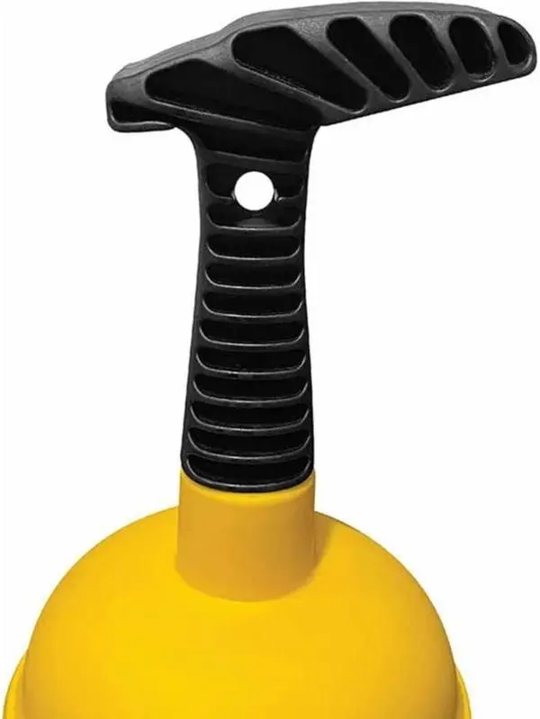 Sink Plunger, Easy to use Mini Plunger with Short Handle, Powerful Plunger Unclogging Tool for Kitchen Sink, Shower, Bathroom Drains, Bath, Yellow
