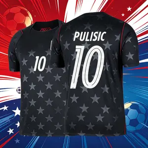 2026 United Statesl National Home And Away 10# Pulisic Short Sleeve Soccer Jersey Fans Version Breathable