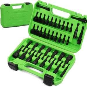 39PCS Magnetic Hex Nut Driver Master Kit,1/4" Quick-Change Hex Shank, SAE & Metric Power Nuts Driver Drill Bit Tools Set,Cr-V Steel