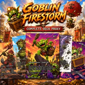 Blazeborn Goblins MTG Commander Deck Proxy  100 Cards | EDH Deck