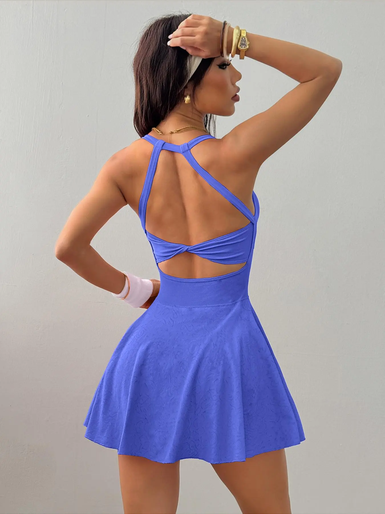Women's Solid Color Sports Dress, High Stretch Casual Sporty Comfortable Breathable Anti-Exposure Backless Sleeveless Sports Dress with Built-In Pocket for Yoga Gym Workout, Ladies Sportswear for All Seasons - TikTok Shop Women's Solid Color Sports Dress, High Stretch Casual Sporty Comfortable Breathable Anti-Exposure Backless Sleeveless Sports Dress with Built-In Pocket for Yoga Gym Workout, Ladies Sportswear for All Seasons - TikTok Shop
