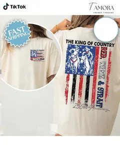George Strait Flag 4th Of July 2026 Shirt For Men - For Women, 250th Anniversary Freedom Sweatshirt, Courtesy Of The Red White & Blue Gifts Hoodie, Casual Cotton Top