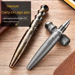 Titanium Alloy Edc Tactical Pen Mini Pocket Writing Tool, Durable Lightweight Design for Everyday Carry & Outdoor Use