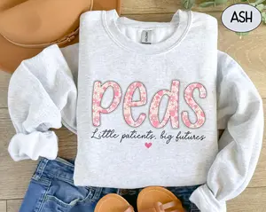 Pediatric Nurse T-SHIRT Or Sweatshirt , New PEDS Nurse Shirt Comfort Color, PICU Nursing Graduate Tee Pediatrician Gift For Pediatrics Crew Squad Tshirt