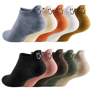 NEW Women Cute Socks 10 Pairs Cotton Kawaii Embroidered Funny Low Cut Ankle Socks for Women Girls，10 Pairs Cute Socks Cotton Kawaii Embroidered Funny Low Cut Ankle Socks for Women Man