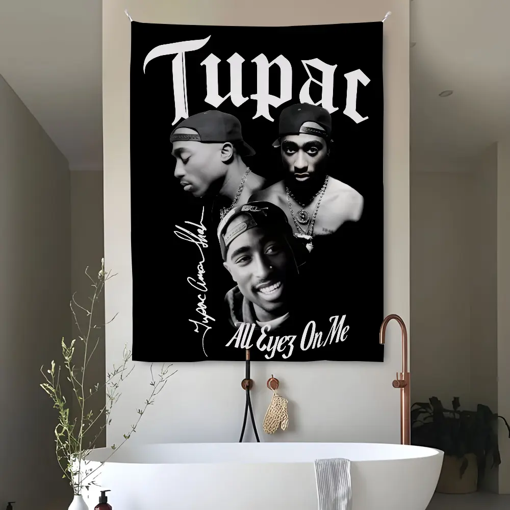 60in x 40in Tapestry Rapper T-Tupac S-Shakur Album Tapestry Perfect For Home&Living Bedroom Decor Wall Art Backdrop Banner poster home decor banner wall art bedroom