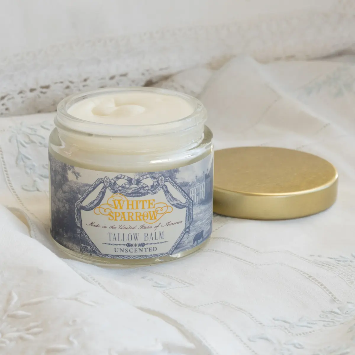 WHITE SPARROW FARM's Tallow Balm - Citrus Bouquet with Olive Oil, Nourishing Aroma, and Organic Essential Oils