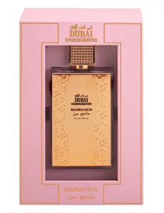 Dubai Underground | Mango Sun Eau de Parfum 3.4oz for Unisex - Oriental Fruity Floral with Cedarwood & Tonka Bean - Long-Lasting Sophisticated Luxury Fragrance - Blend of Oriental, Floral, and Fruity notes | Ideal for Day & Night Wear