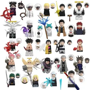 Cartoon AnimeJujutsu Kaisen Gojo Satoru Itadori Yuj Fushiguro Megumi Okkostu Yuta Blocks Mini Figures Kids Toy Desk Trinkets