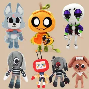 New Dandy's World Gourdy Plush Dandys World Ribecca Eclipse Plushie Cute Teagan Pebble Stuffed Doll Decor Toy Kids Birthday Gift