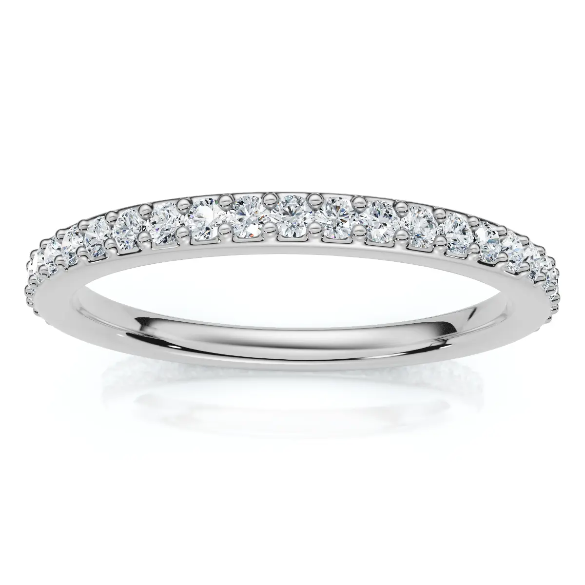 3/8Ct Diamond Eternity Ring 14k Gold or Platinum Lab Grown