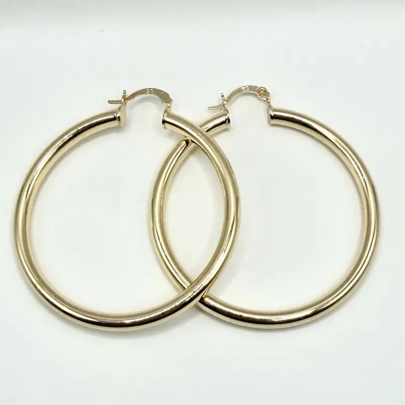 Hoops Earrings Yellow gold filled earrings