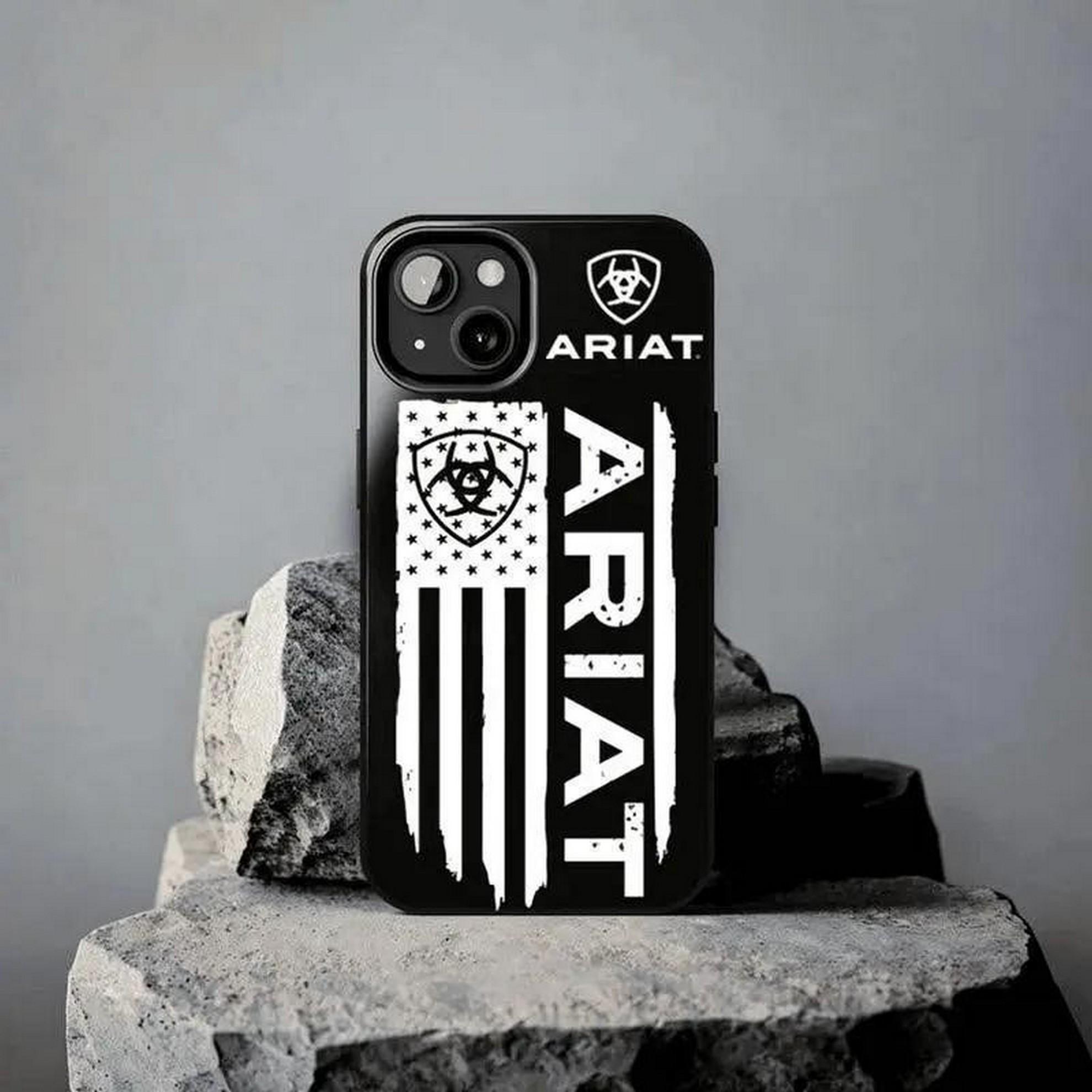 [HOT] Vintage American Flag Bear Shield Tough Phone Case – Shockproof Protective Cover for iPhone 17/16/15/14