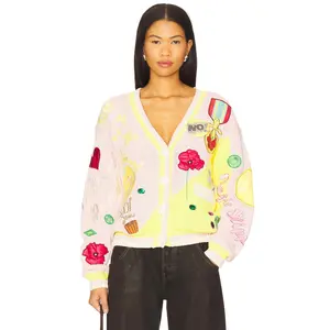 No! Jeans Wizard Of Oz Cardigan in Barely Pink