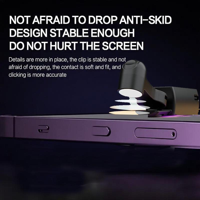 2025 upgraded  Auto Clicker for Smart Phone,Built-in battery,No Need to Connect to Power Source, used for mobile phone application video live streaming gadget quick click simulate finger continuous click, used for live streaming likes, games, shopping