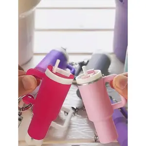 Mini Cup Shaped Keychain, Cute Keychain, Portable Keychain for Women & Men, Fashion Accessories for Daily Use