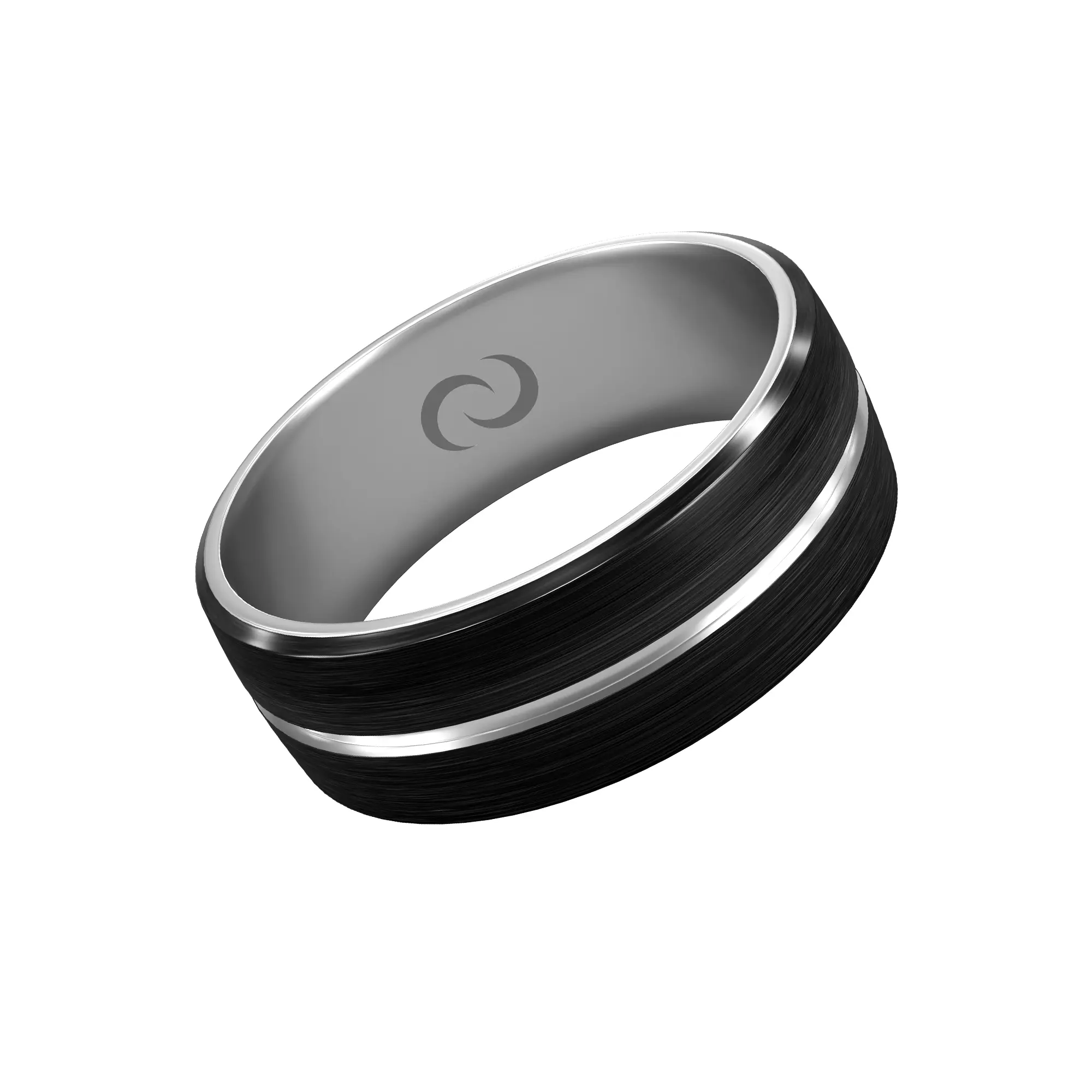Contact Co. Smart Tungsten Elite NFC Ring, Sleek Smart Rings with Instant App-Free Sharing, Seamless Tool for Business Meetings and More