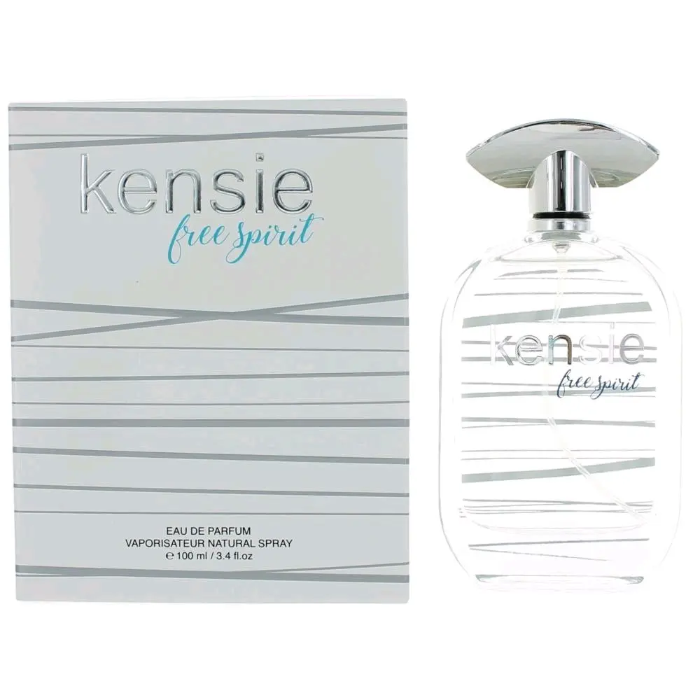 Kensie Free Spirit Eau de Parfum Spray, Citrus Scent Women's Fragrance with Notes of Raspberry & Black Currant, 3.4 oz, Raspberry Black Currant Women's Fragrance, Bergamot Scented Women's Fragrance