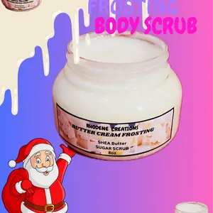 BUTTERCREAM FROSTING SHEA BODY SCRUB Body Care Scent Sugar Exfoliant Nourishing Shea Butter Skin Repair Skincare Cleanser