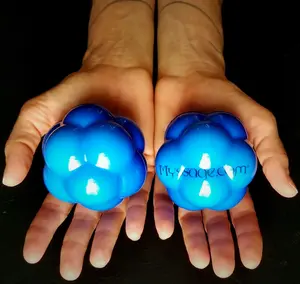 Lacrosse Ball Massage Ball Therapy - Unique Knobby Design - for Deep Tissue Physical Therapy - Myofascial Release Ball, Muscle Knots Tension, Yoga Balls for Back Pain (Set of 2)