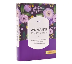 KJV, The Woman's Study Bible, Hardcover, Red Letter, Full-Color Edition, Comfort Print: Receiving God's Truth for Balance, Hope, and Transformation Hardcover – September 26, 2023